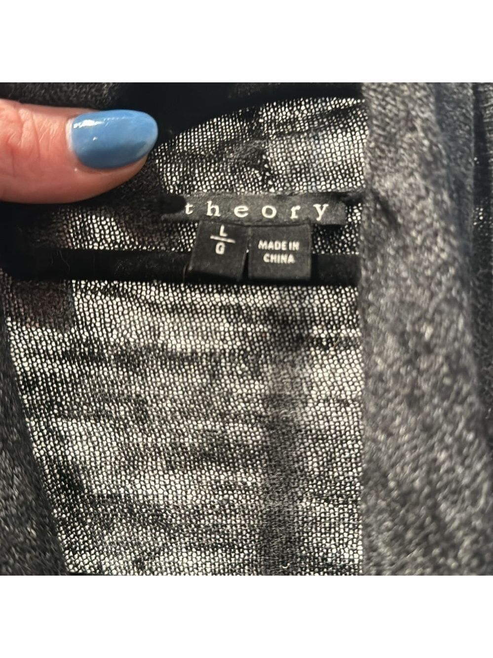 Theory Womens Gray Wool Maritza B New Steady Cardigan Sweater Large - Picture 4 of 5